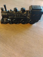 Vintage 1970's Avon Train Locomotive Cologne Bottle Black Empty Collectible