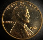1961 Lincoln Memorial Cent — photo from another recent sale