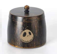Jack Skellington Ashtray with Lid for Cigarette Mini Trash Can for Car, Hallo...