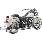 Cobra True Duals Fishtail Full Exhaust Chrome Harley Softail 1997-2006
