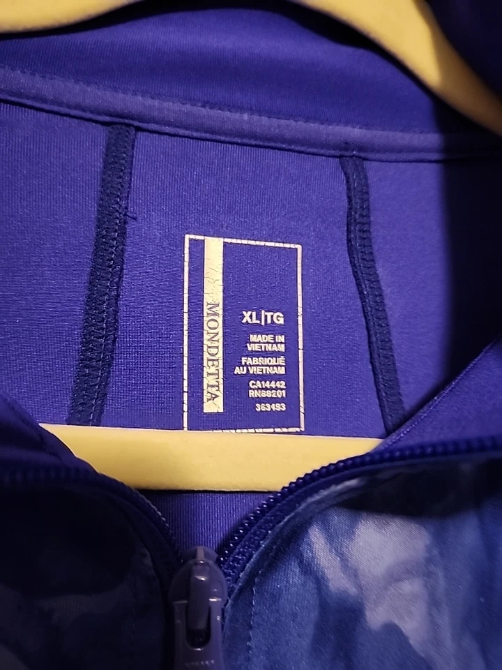 Chaqueta Mondetta Athleticwear Púrpura Agujeros para Pulgares/Calentadores de Manos Talla XL Foto 2 de 4