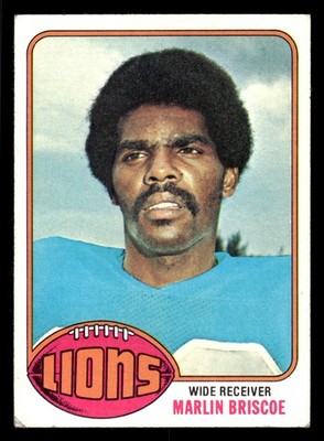 1976 Topps Marlin Briscoe #484 - Detroit Lions - VG