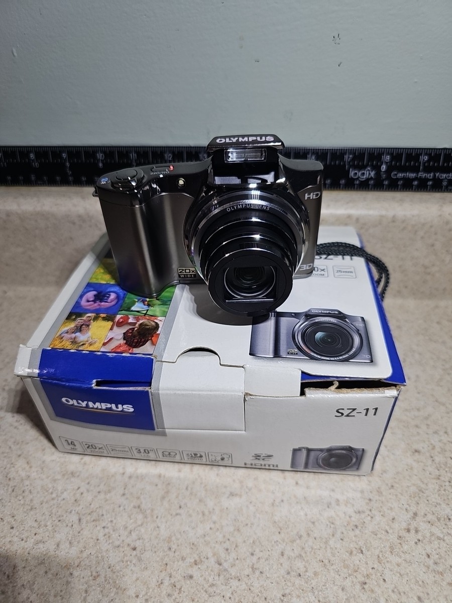 OLYMPUS SZ-11 Silver In Box With 4GB SDHC Card Digital Camera Made