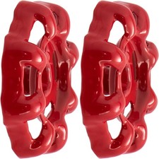2PCS Outdoor Faucet Handles, 0.25 x 0.25 in Square Stem Hole Round Wheel Red