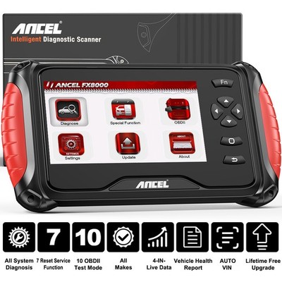 ANCEL FX8000 OBD2-Scanner   Auto Vollsystem-Diagnosegerät & Fehlercodeleser TPMS
