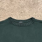 John Galt Men's Oversized Crewneck Knitted Sweater Green 100% Cotton Large — photo 10