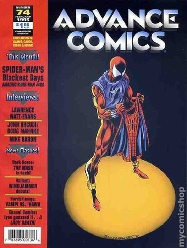 Advance Comics #74A VG 1995 Stock Image Low Grade