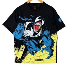 HUf Marvel Venom T Shirt Black Men's Graphic Tee AOP