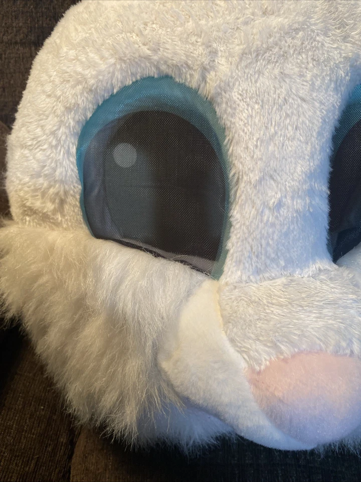 Adult Dan Dee Big Greeter Rabbit Bunny Head Mask - Plush Easter Bunny Mask - Image 2 of 4