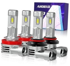 9005 H11 LED Bulbs Combo 6500K White H11 9005 Bulbs 150W with Cooling H11 9005