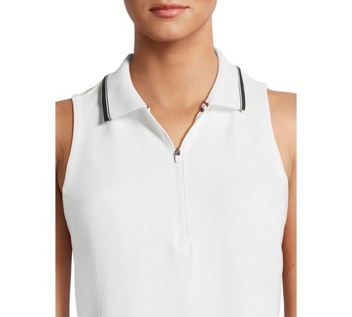 Avia Women's Tennis Dress Size L 12-14 Vivid White - Picture 6 of 8