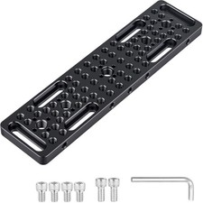 Camera Cheese Plate with 1/4"-20 3/8"-16 Threads for Blackmagic URSA Cine ARRI