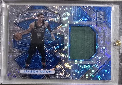2017-18 Spectra Next Era Jayson Tatum Rookie Jersey Neon Blue Prizm 99/99 SP