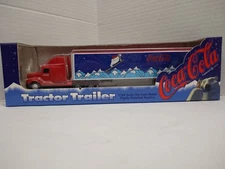 Ertl #T250 - Coca-Cola Tractor Trailer (Skiing Polar Bear) 1/64 Scale Diecast