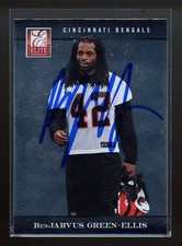 2012 Panini BENJARVUS GREEN ELLIS Signed Card autograph auto BENGALS PATRIOTS IP