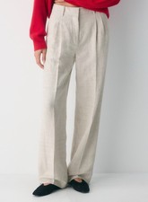 Aritzia Wilfred Pants Beige The Effortless Pant Gold Camel Crepette Size 4 Short