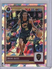 2023-24 Hoops Premium Stock Ice Prizm RC #74 Emoni Bates Cleveland Cavaliers