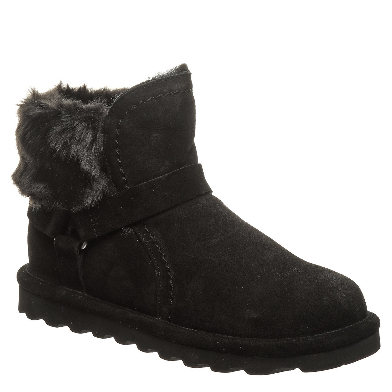 Bearpaw Konnie Women's Black Faux Fur Winter Boots US 5 JOBB1918