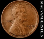 1910-S Lincoln Wheat Cent - Scarce  Very Fine+ / Extra Fine  Semi-key  #L4459