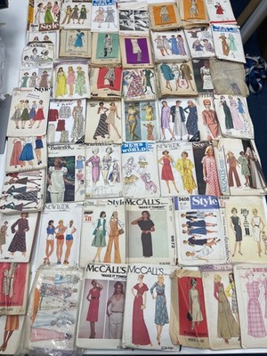 51X VINTAGE KLEID MUSTER GROß Restposten Vintage Schneiderei Schnittmuster Damen