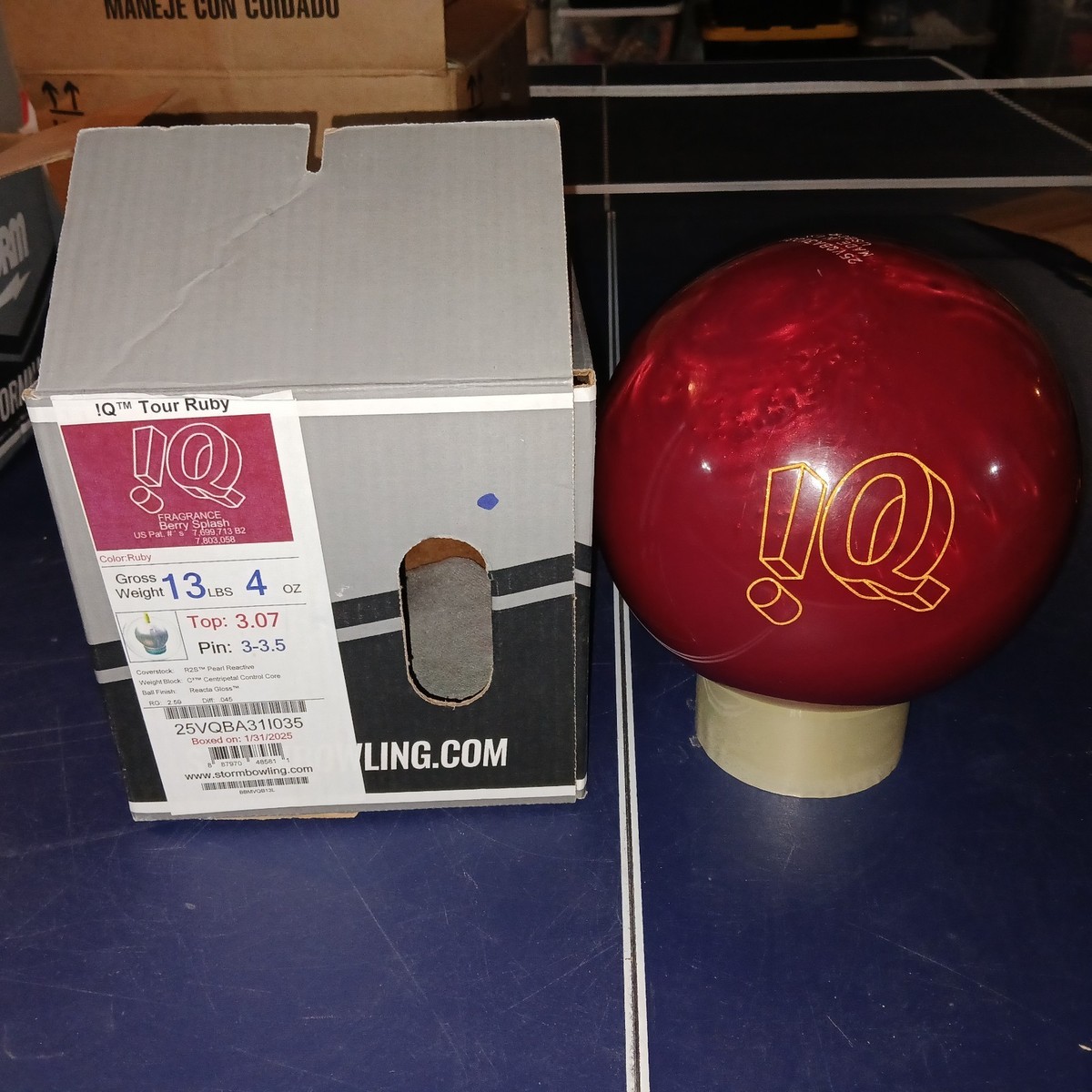 Storm IQ Tour Ruby Bowling Ball 13 lb 4 oz Pearl Reactive Ruby