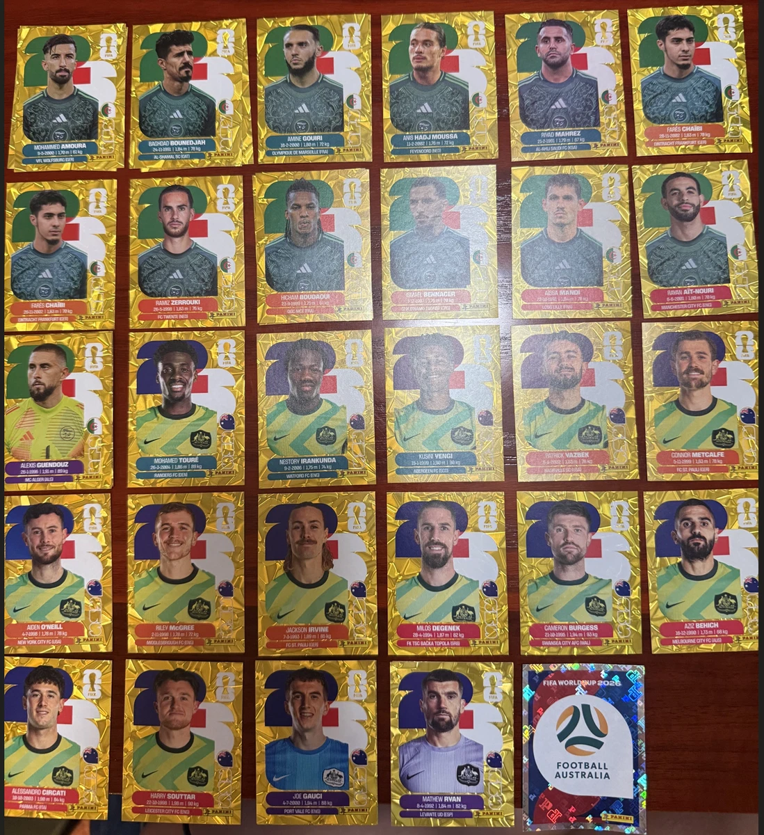 25+ Panini Soccer Australia Sports Trading Cards for sale