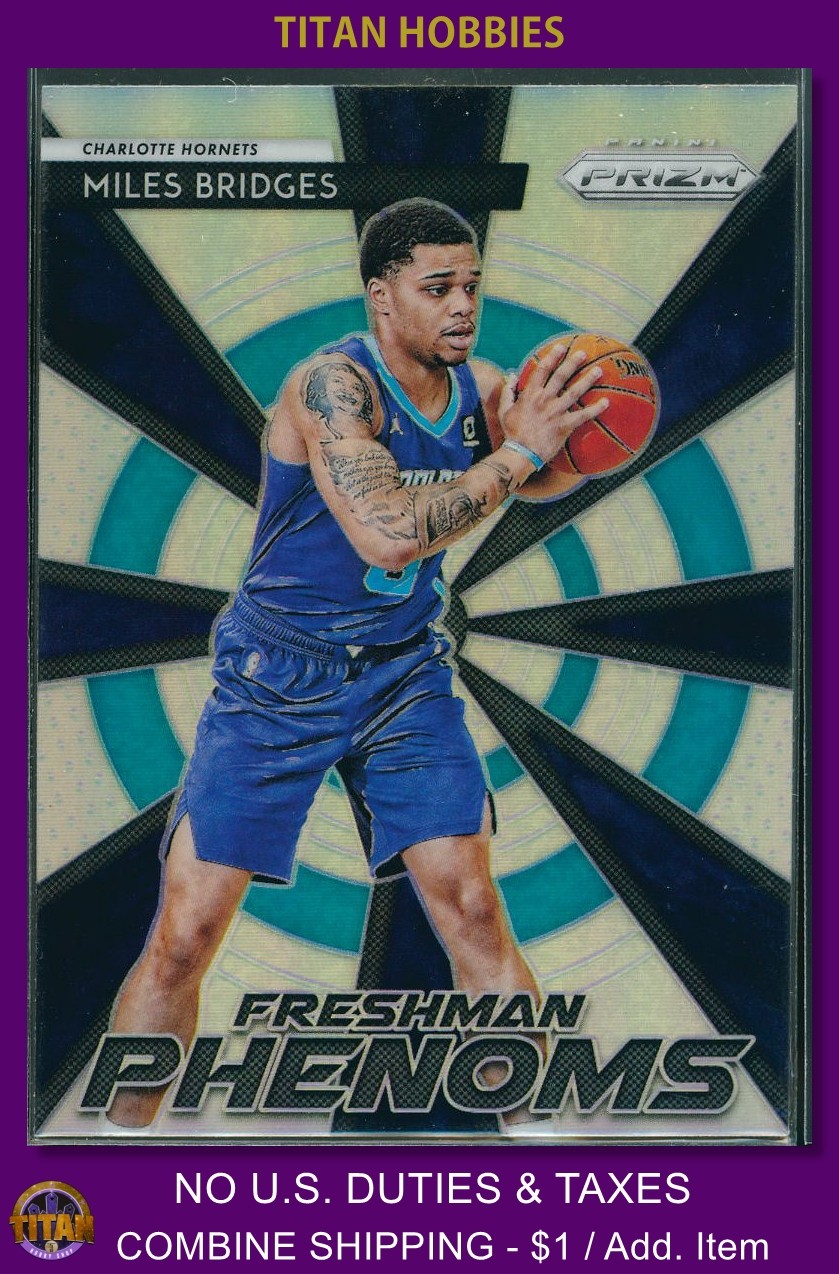 2018-19 Panini Prizm PHENOMS Rookie silver Prizm #14 Miles Bridges RC SILVER