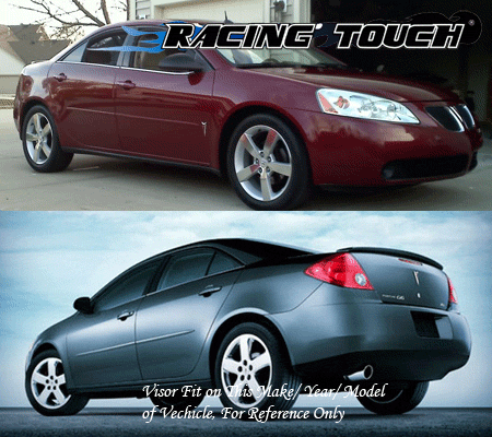 Window Visors Rain Guard 4pc Deflector Pontiac G6 05 06 07 08 09 10 All Model - Picture 7 of 7