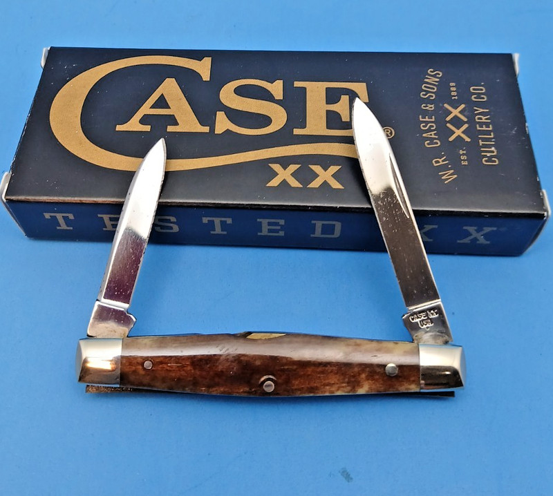 Case XX 1979 A62042 Smooth Brown Appaloosa Bone Pen Knife