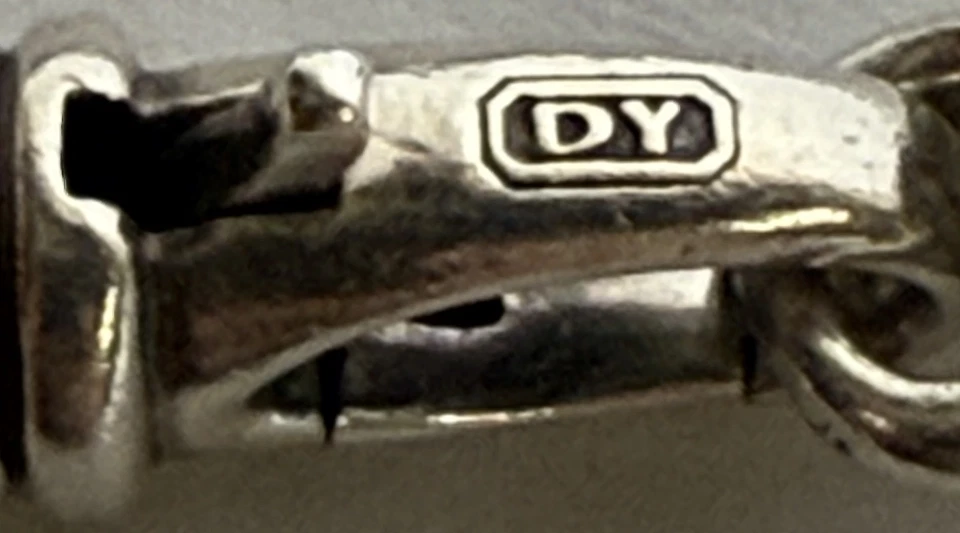 "Brazalete David Yurman de plata de ley .925 unisex cadena de trigo de 7,5"" de longitud" Foto 4 de 4