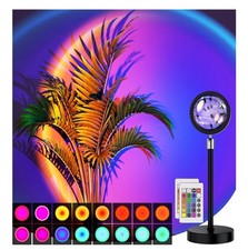 Sunset Lamp Projection Led Lights with Multicolor Night Light 360  Remote