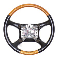 Chevrolet Gmc 98-02 Tahoe Suburban Yukon Steering Wheel Black Leather Wood