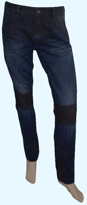 Pantalon Jean Droit Hugo Boss Taille Basse - Coton/lin Orange, Taille 36/38 Italie, Occasion TB