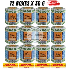 12 X 30g Tiger Balm White Ointment for Headache Muscle Pain Relief & Massage DHL