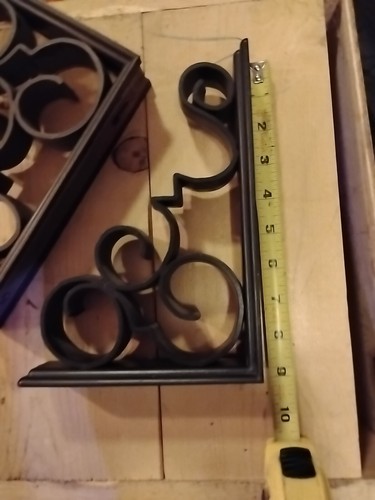 CORNER BRACES Ornate Swirl Design, Corbel, Porch Accents, Housewarming - Picture 3 of 5