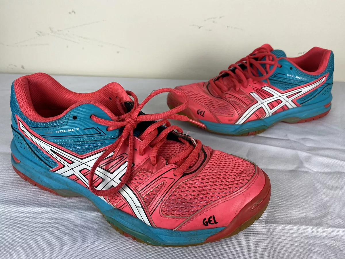 Asics Gel Rocket 7 Diva Pink Volleyball Shoe Womens Sz 9 Athletic Shoes B455N