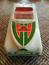 VINTAGE CABRIOLET CAR LEMEZARU GYAR TIN TOY FRICTION FOREIGN LEMEZ HUNGARY WORKS