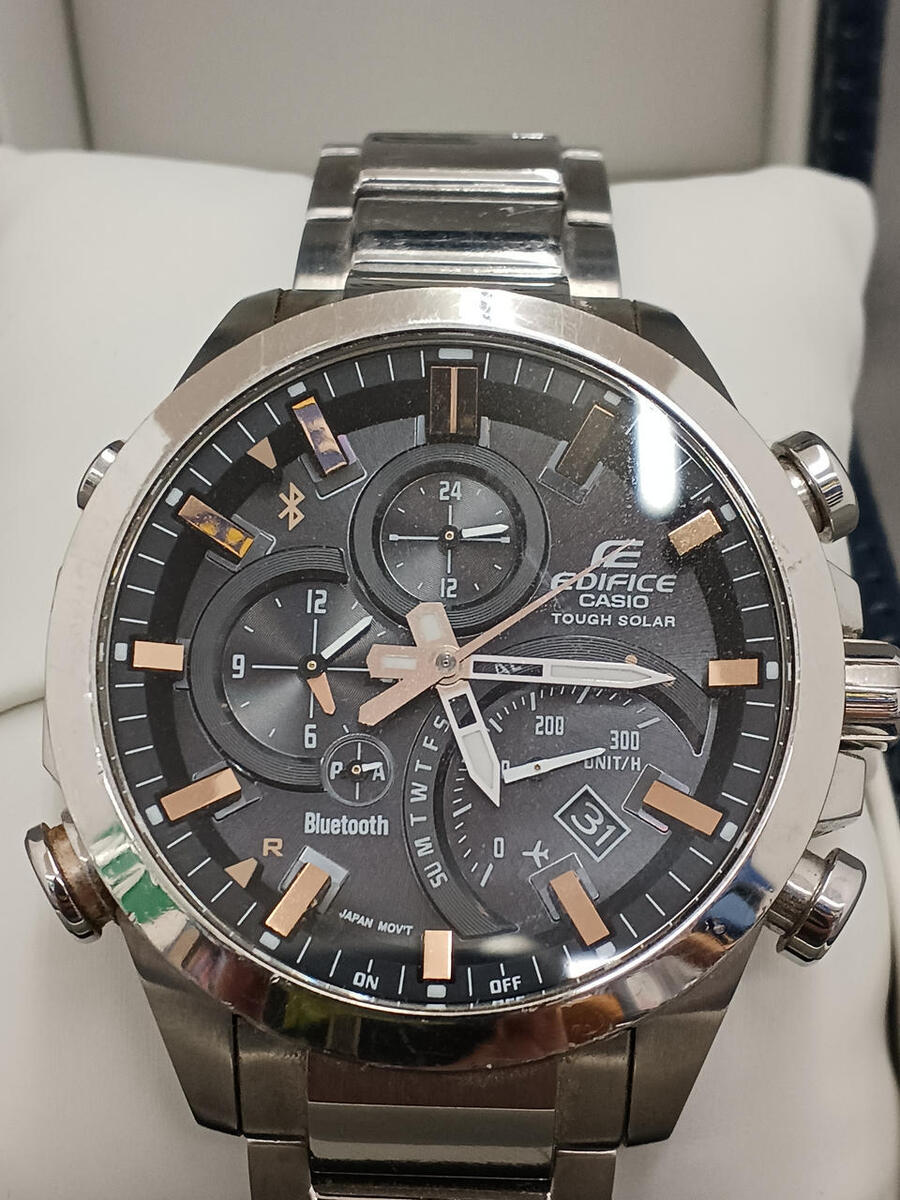 Casio Eqb-500 Edifice Smartphone Link Model Watch Auth w/Box Casio Eqb-500 Edifice Smartphone Link Model Watch Auth w/Box