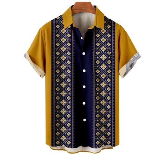 Camisa de vestir de boda de playa de guayabera cubana informal con botones de manga corta para hombre - Imagen 27 de 43