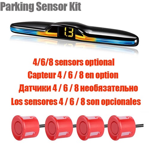 Multiple Radar Parking Sensor Kit Backlight LED Display System Backup Monitor - Picture 10 of 31