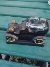 Old Brown Gold Car Table Flint Lighter AMICO 1964 JAPAN 1903 Packard? 
