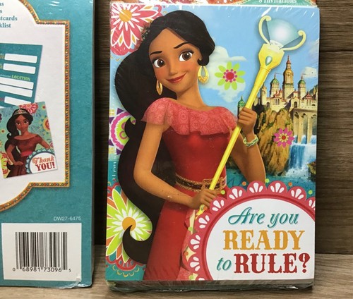 Lot of 2 Elena Of Avalor Birthday Party 8 Invitations and 8 Thank You Post Cards - Picture 5 of 5