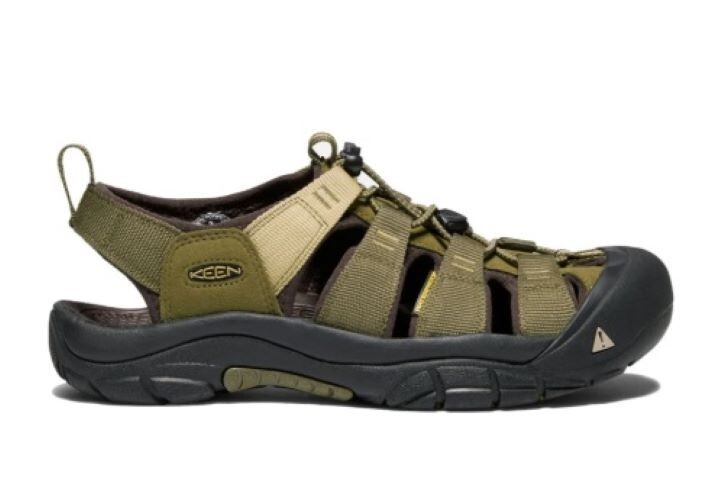 Sandali Keen Newport H2 nuovi $130 oliva scuro bronzo escursionismo punta chiusa uomo 7 5