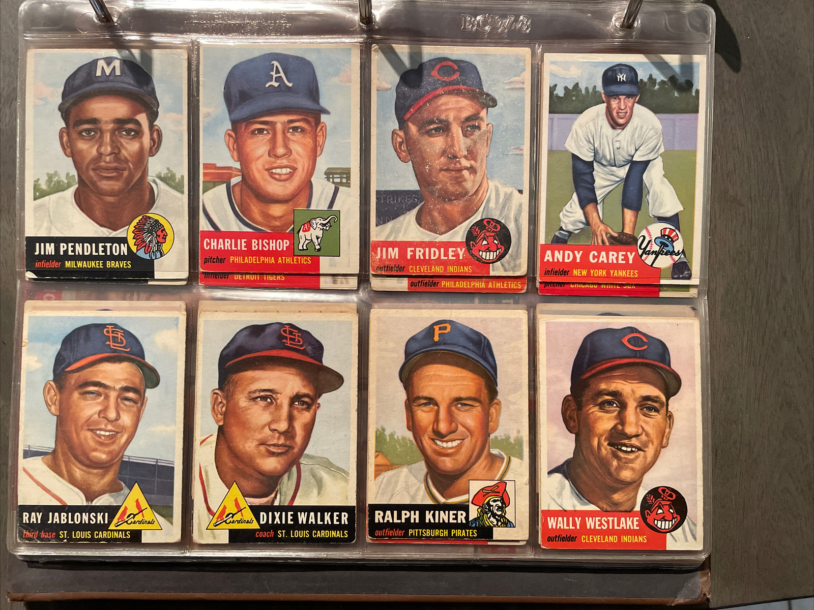 1953 Topps MLB Baseball Complete Card Set #1-280 Mantle Mays Robinson + - Picture 20 of 24