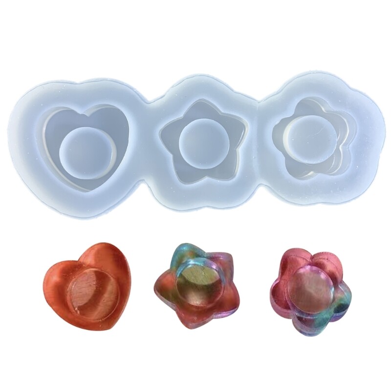 3-link Flower Ornament Keychain Mold DIY Pendant Epoxy Resin Crafting Molds