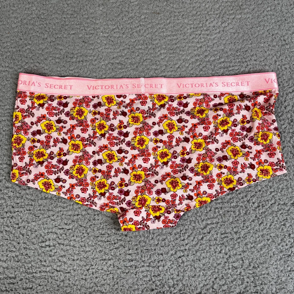 Victoria's Secret 内裤 XXL 粉红色花卉短裤男童短裤内裤 — 第 2/4 张图片