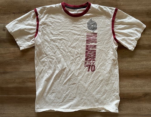 Vintage Portland Trail Blazers T-Shirt L Hardwood Classics Pdx Damian Lillard - Picture 7 of 13