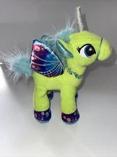 Kipp Brothers Magical Unicorn Pony Plush 2017 Yellow Purple Blue Butterfly 8"
