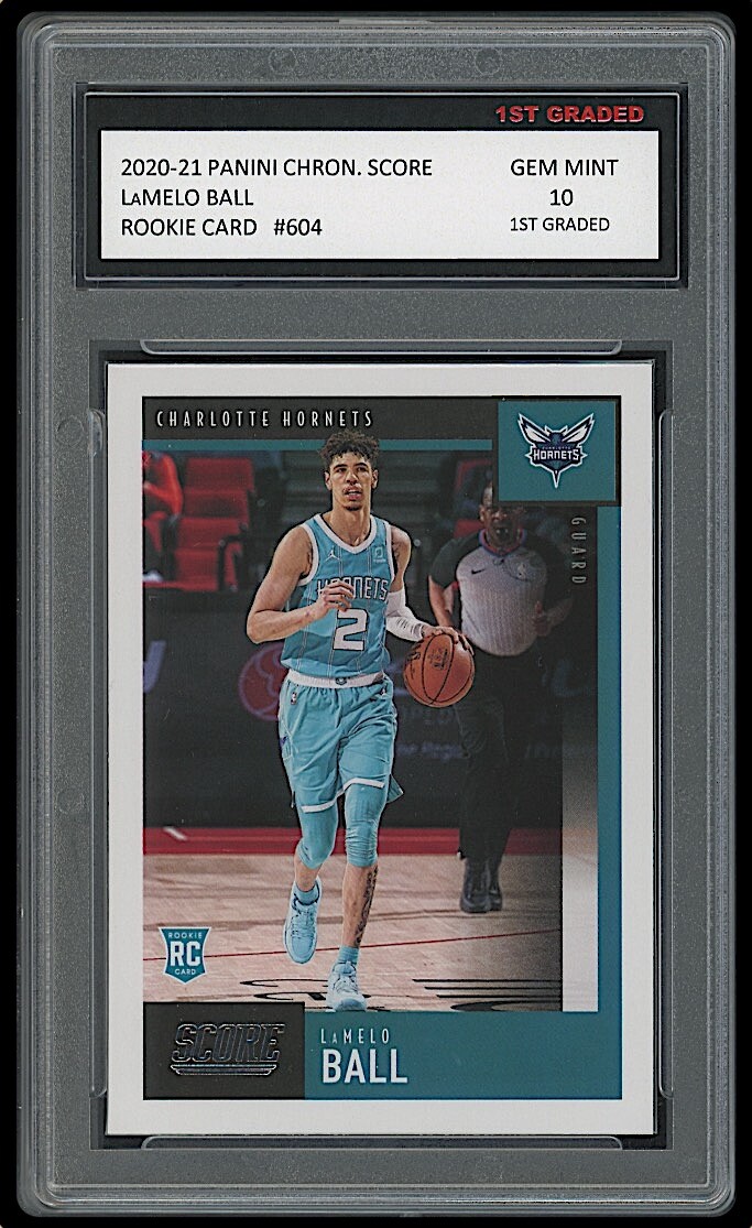 lamelo ball graded rookie card NBA 2020 Panini Instant LaMelo Ball Rookie Graded Single Card 86 Career Dishes Out Career High 12 Dimes CSG 9.5