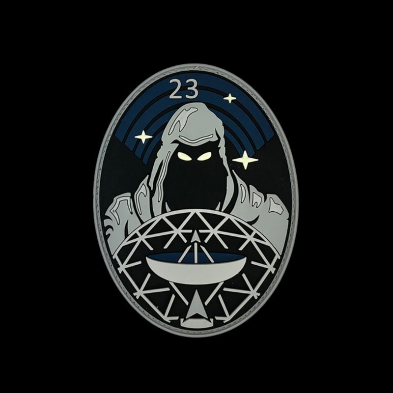 USAF 23d BS PVCパッチ U.S SPACE FORCE PVC PATCH 23ND SPACE OPS SQUADRON WITH HOOK